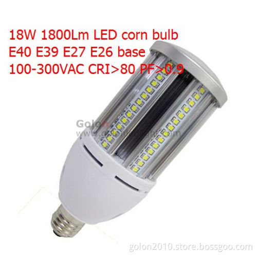 18W LED Corn Bulb 1800lm Ra80 Pf>0.9 3 Years Warranty LED Corn Bulb E27